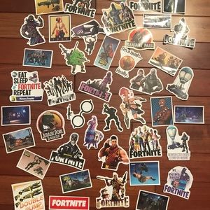 🎮 Fortnite BUNDLE 46 Pc Sticker Set party favor